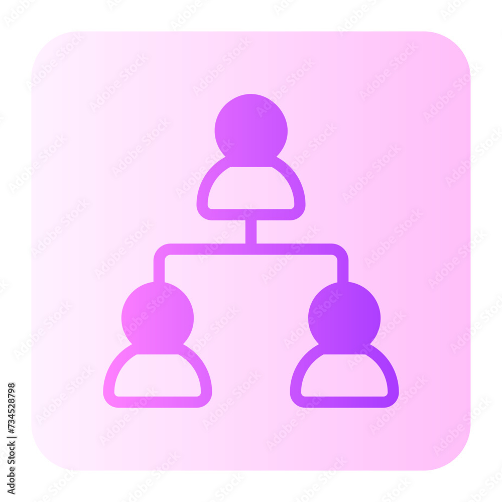 hierarchical structure gradient icon hierarchical structure gradient icon