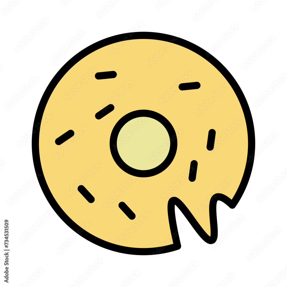 Dessert Donut Food Filled Outline Icon Dessert Donut Food Filled Outline Icon