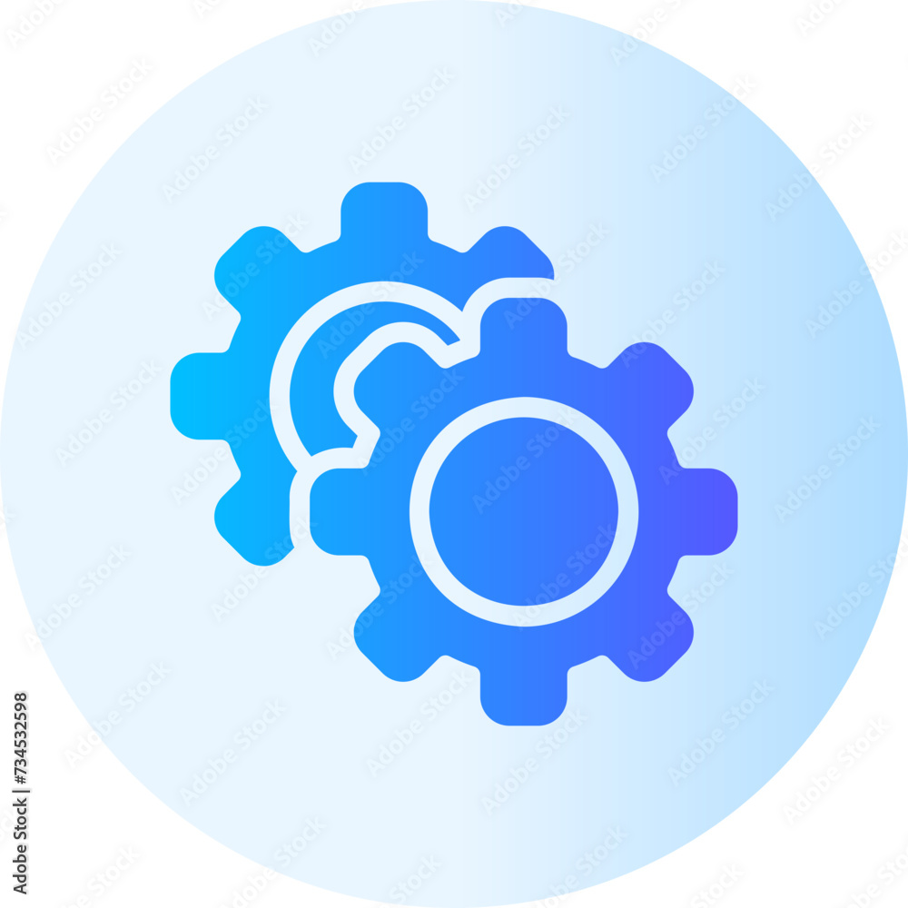 gear gradient icon gear gradient icon