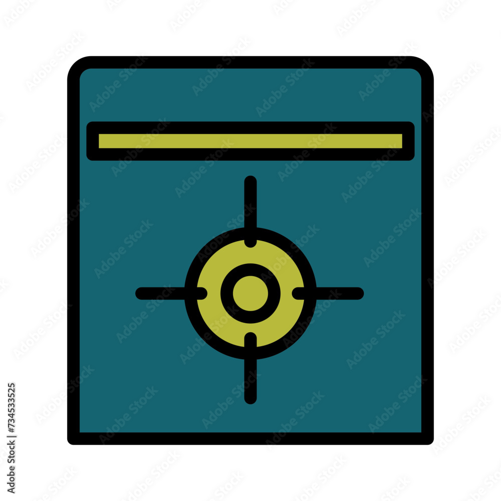 Online Seo Target Filled Outline Icon Online Seo Target Filled Outline Icon