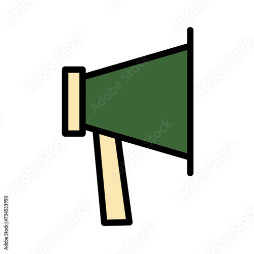 Megaphone News Promote Filled Outline Icon