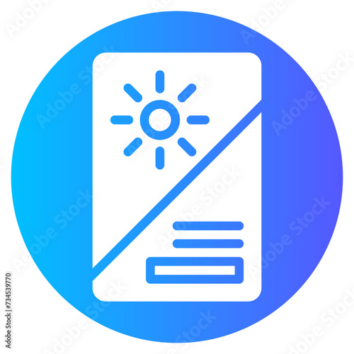 flyer gradient icon