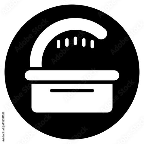 cabin glyph icon