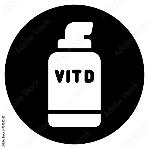 vitamin d glyph icon