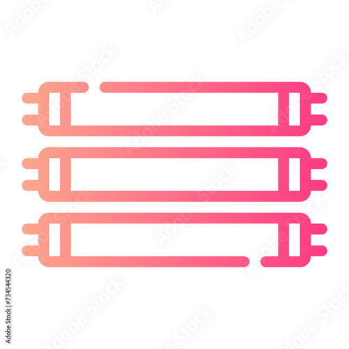 tanning lamp gradient icon