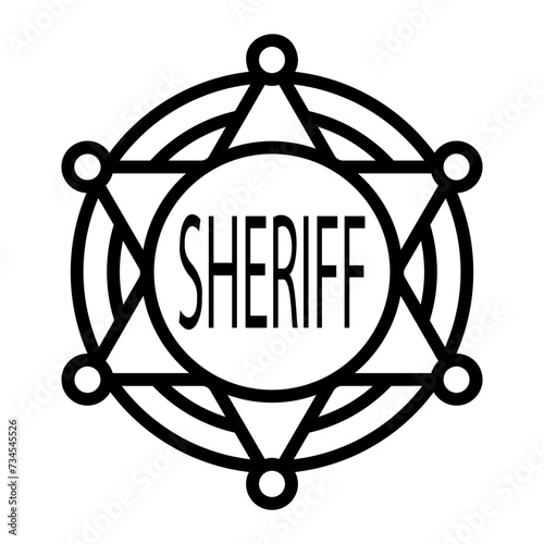 sheriff badge icon