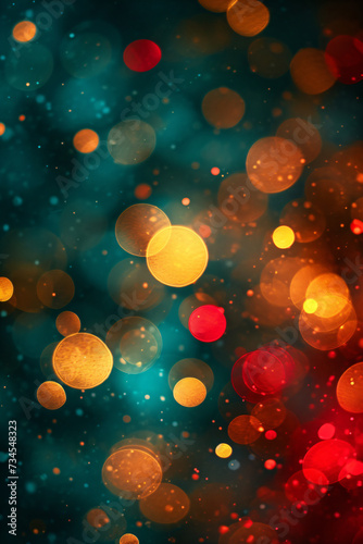 Abstract colorful glitter lights background. Rainbow. Circle blurred bokeh. Romantic backdrop for Valentines day, women's day, holiday or event