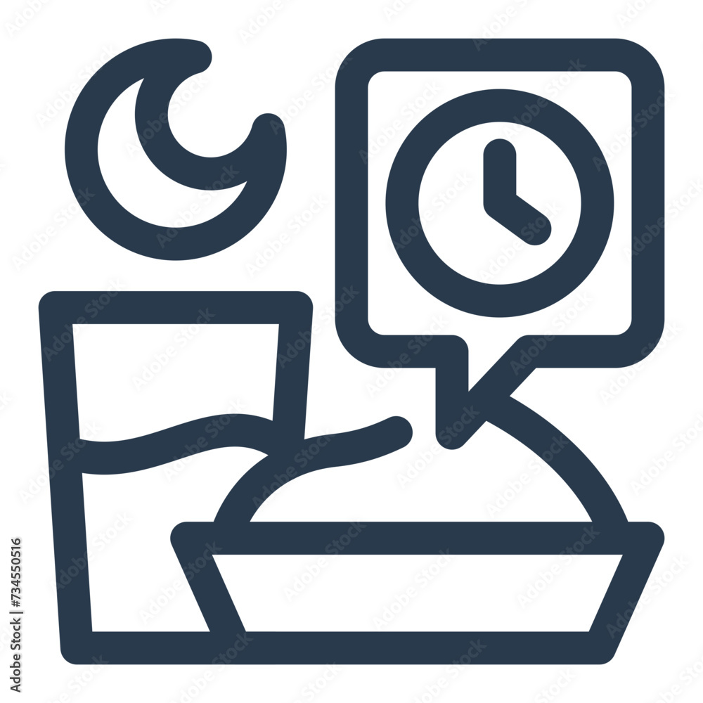 Vector Illustration of Early Morning Suhur Time Vector Illustration of Early Morning Suhur Time