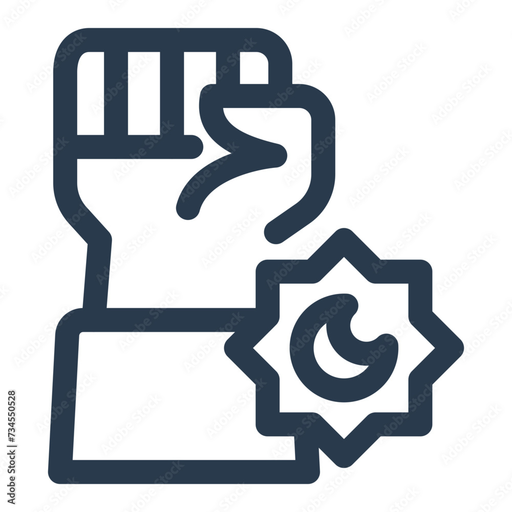 Vector Illustration of Festive Ramadan Unity