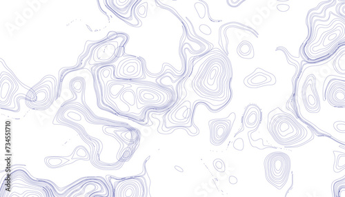 Background of the topographic map. Topographic map lines, contour background. Geographic abstract grid. © Mst