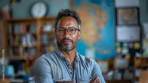 portrait of a teacher in classroom