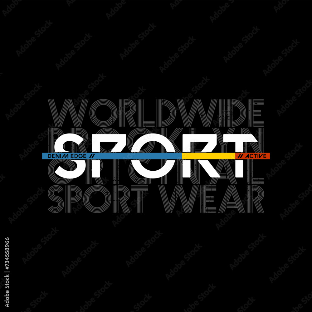 sport typography graphic design, for t-shirt prints, vector illustration.
