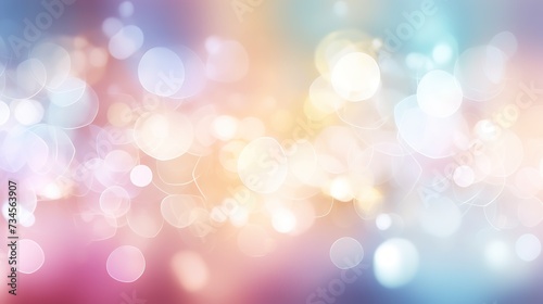 Abstract bokeh light on pastel color tone background , generative, ai