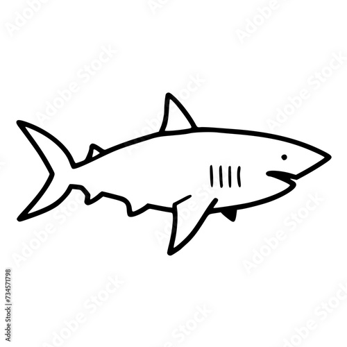 shark outline icon