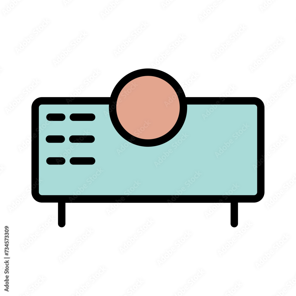 Device Film Projector Filled Outline Icon