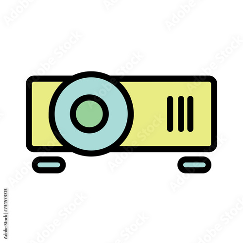 Device Film Projector Filled Outline Icon