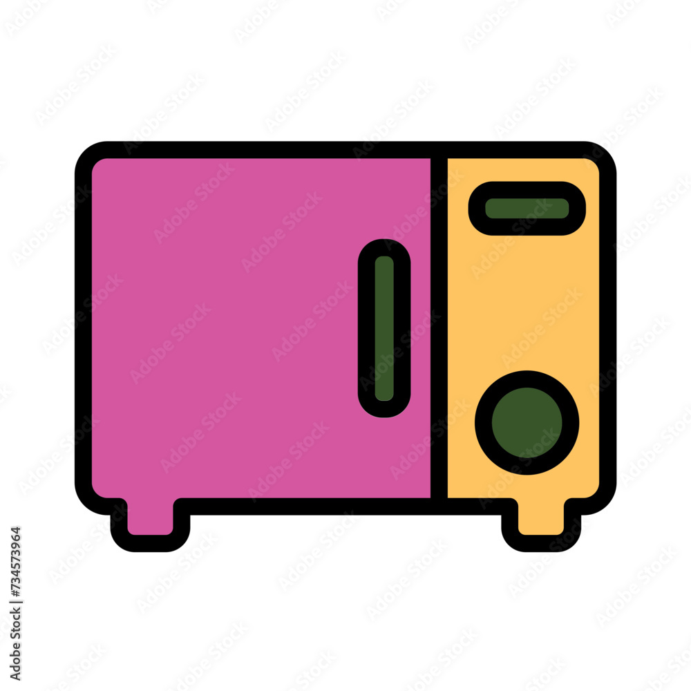 Appliance Kitchen Microwave Filled Outline Icon Appliance Kitchen Microwave Filled Outline Icon