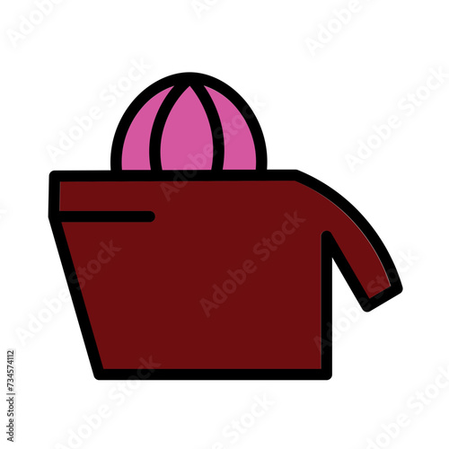 Citrus Kitchen Squeezer Filled Outline Icon
