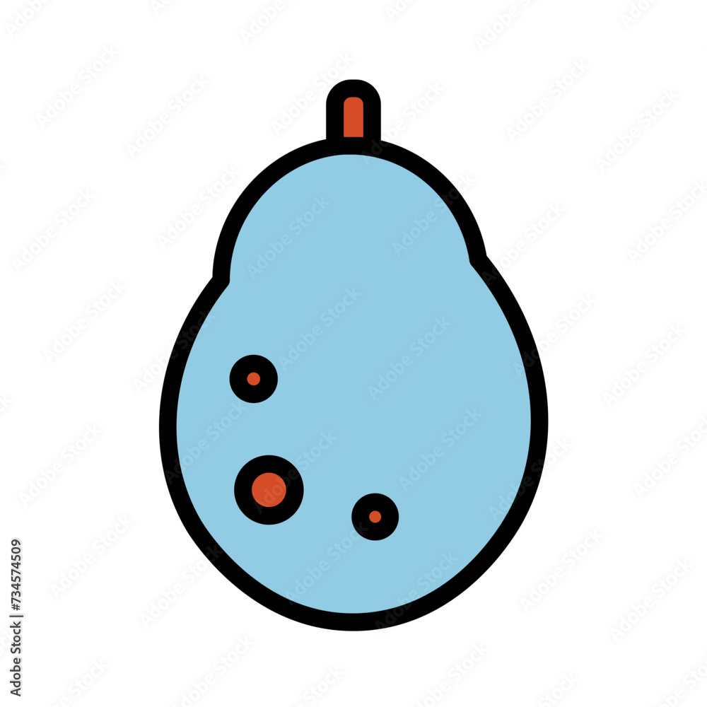 Avocado Fruit Healthy Filled Outline Icon Avocado Fruit Healthy Filled Outline Icon