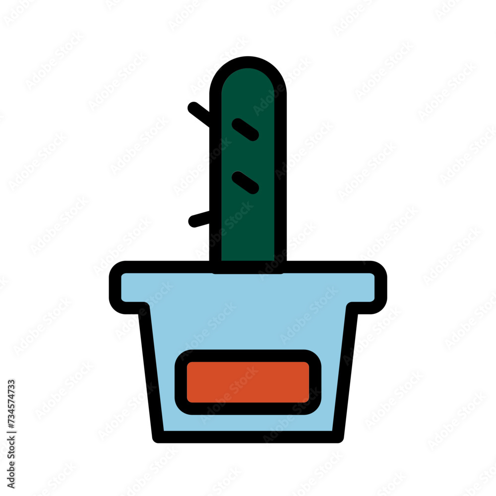 Cactus Plan Nation Filled Outline Icon Cactus Plan Nation Filled Outline Icon