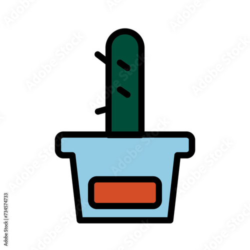 Cactus Plan Nation Filled Outline Icon