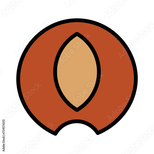 Nut Steel Work Filled Outline Icon