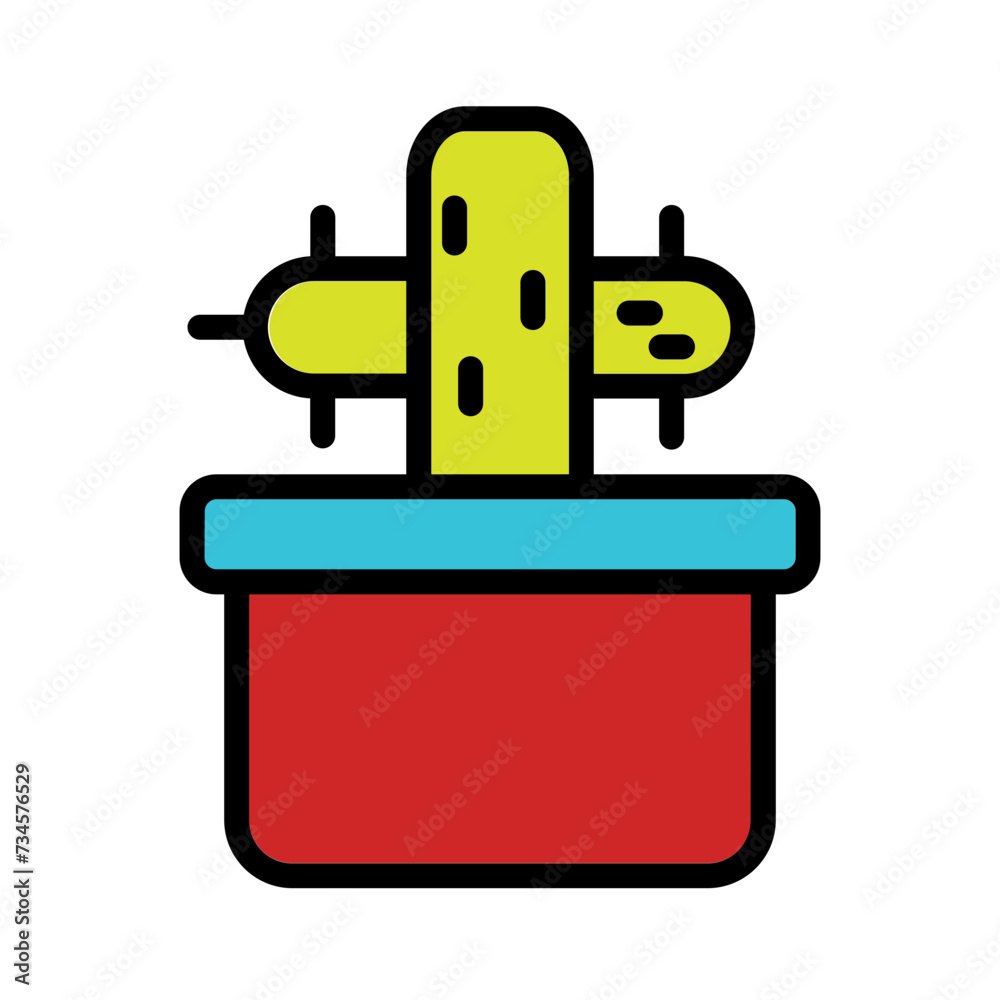 Botany Cacti Cactus Filled Outline Icon Botany Cacti Cactus Filled Outline Icon