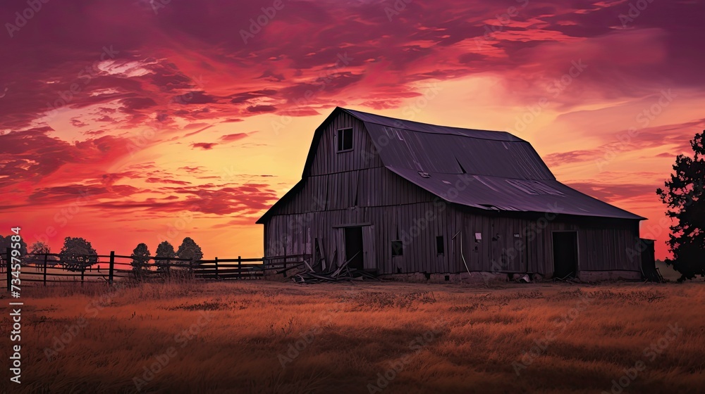 rural silhouette barn rural silhouette barn
