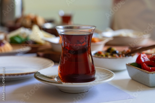Traditional Colorful Turkish Breakfast Photo, Üsküdar Istanbul, Turkey (Turkiye) photo