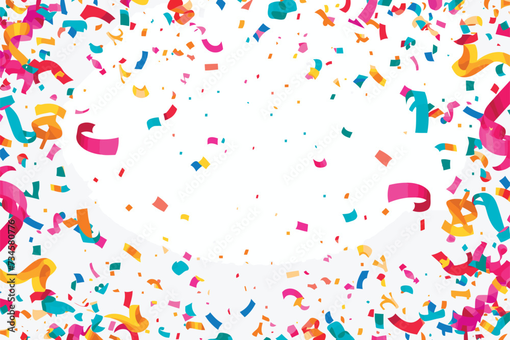 Celebration confetti falling background