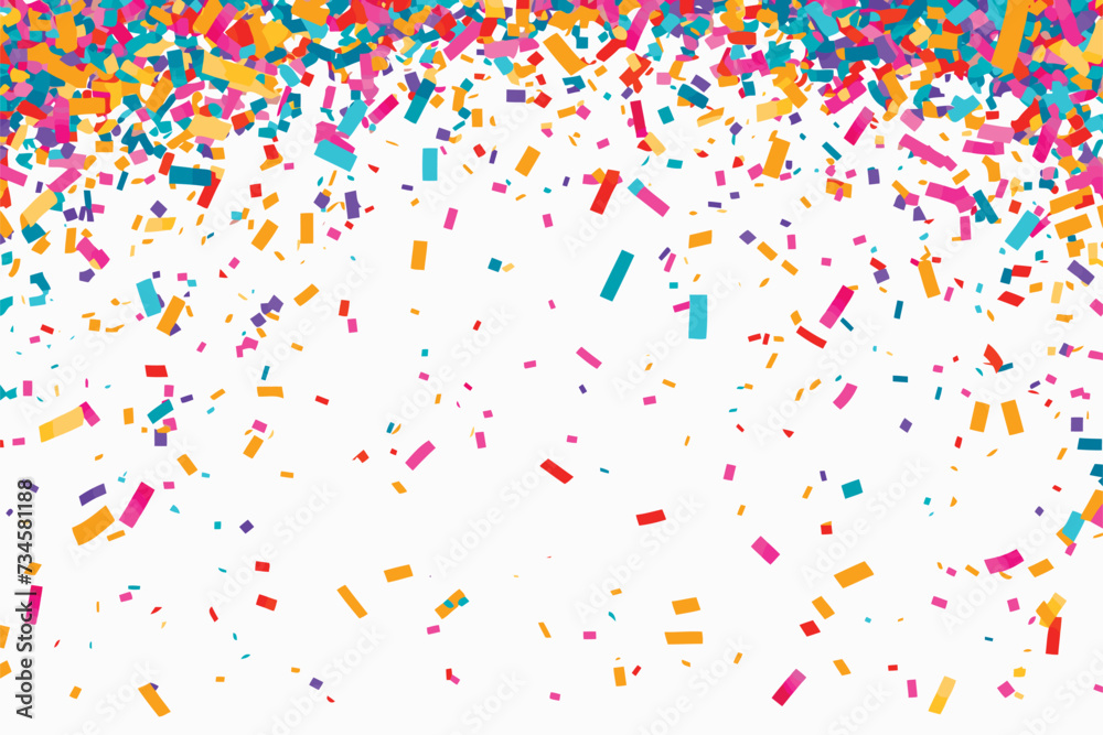 Celebration confetti falling background