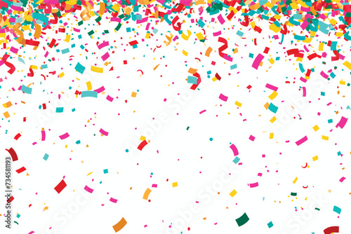 Celebration confetti falling background