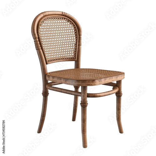 Cane chair PNG Cutout  Generative AI