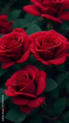 close up of rose flowers