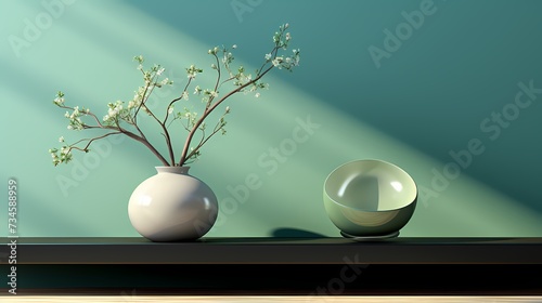 A serene jade solid color background