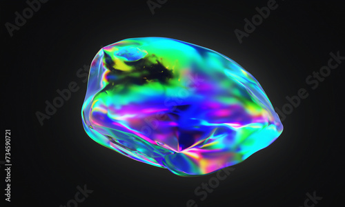 abstract holographic shape background