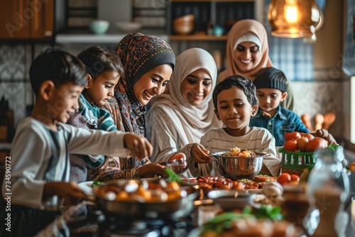 Ramadan Joy  Muslim Family Dinners  Togetherness  and Hijab Happiness  Family Togetherness  Muslim Dinner Traditions and Joyful Hijab Smiles