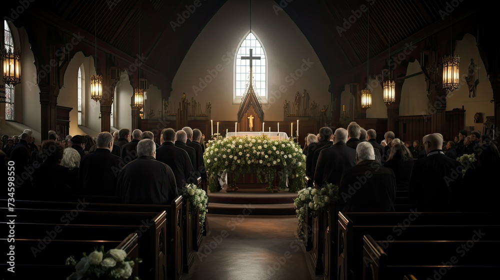 hymn catholic funeral - obrazy, fototapety, plakaty 
