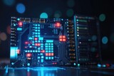 tech concept fiber neon futuristic background background