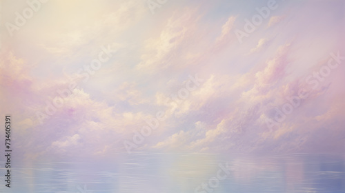 background of renaissance cloud painting