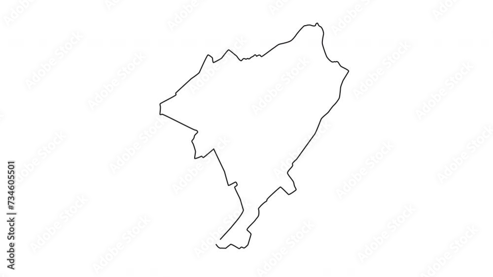 animated sketch map of Tourcoing in france animated sketch map of Tourcoing in france