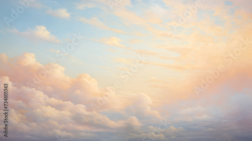 background of renaissance cloud painting
