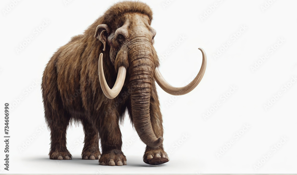 Default Mammoth isolated on a white background