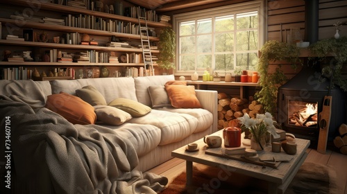 warmth cozy living rooms © PikePicture