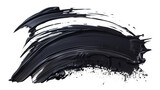 Abstract black in splash, paint, brush strokes, stain grunge isolated on white background, Japanese