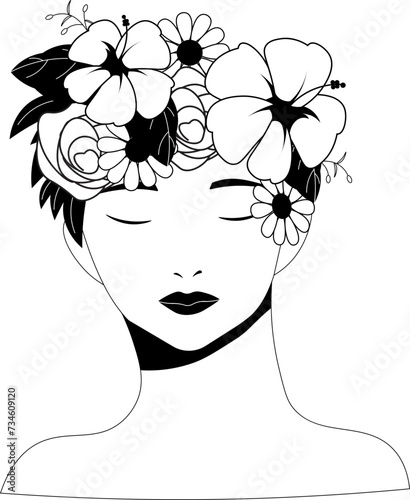 Woman Flower Surreal