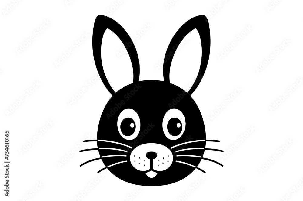 Cute Easter Bunny face template Vector, Easter Bunny Face Kit, cartoon bunny face png, outline bunny face clipart, printable bunny face Cute Easter Bunny face template Vector, Easter Bunny Face Kit, cartoon bunny face png, outline bunny face clipart, printable bunny face