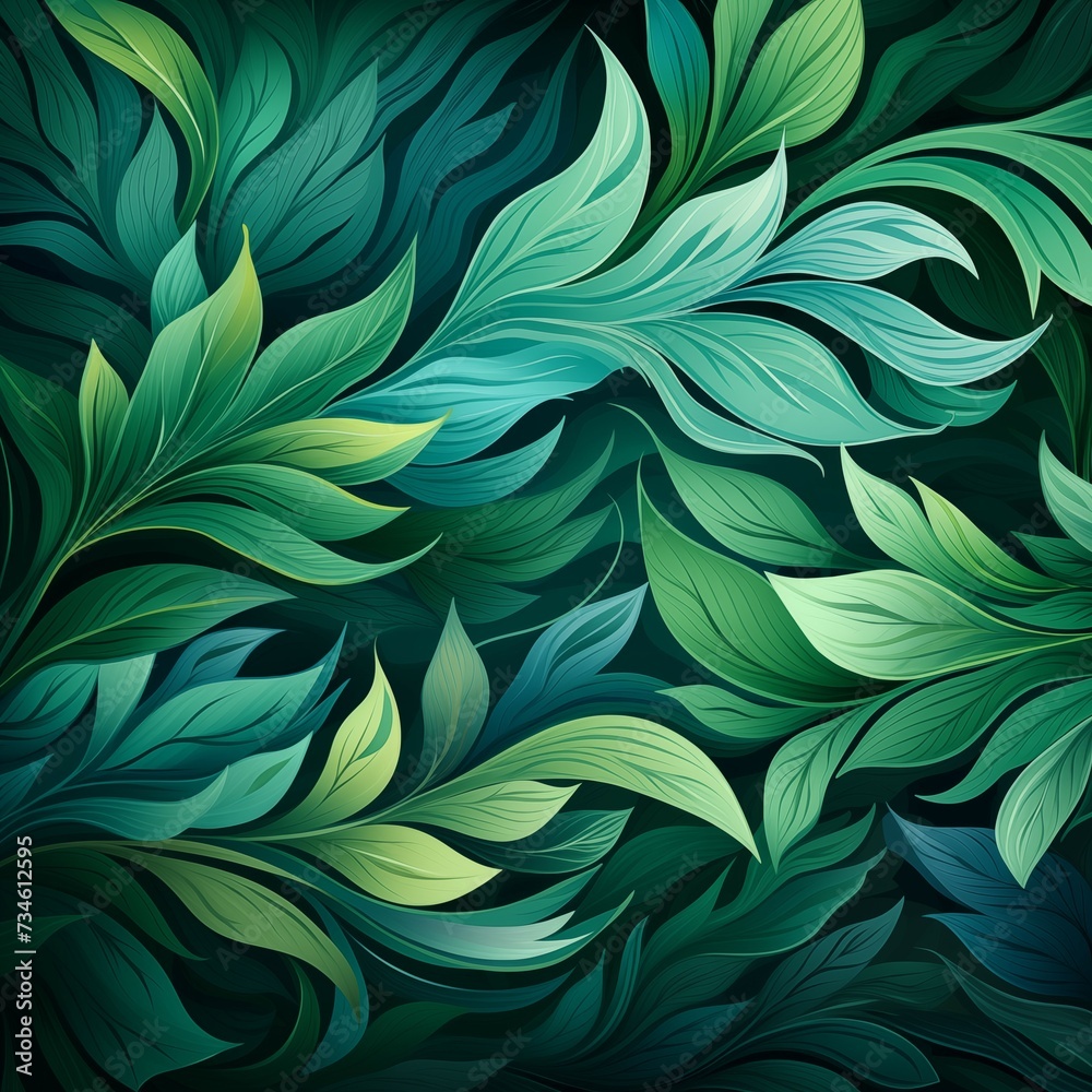Closeup abstract organic green leaves background Closeup abstract organic green leaves background