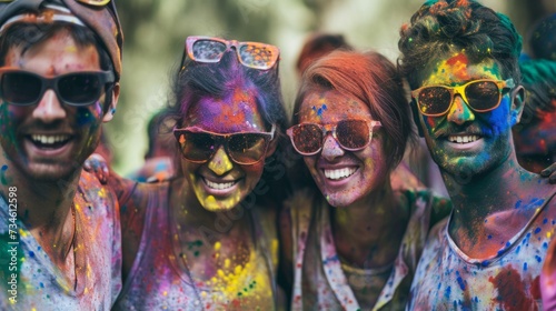  Holi Festival Celebration with Vibrant Colors