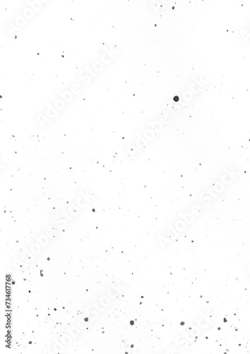 Grunge dot, dust, old, texture overlay pattern on white empty, background a4 poster or banner vector illustration